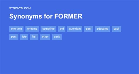 former synonym|another word for former people.